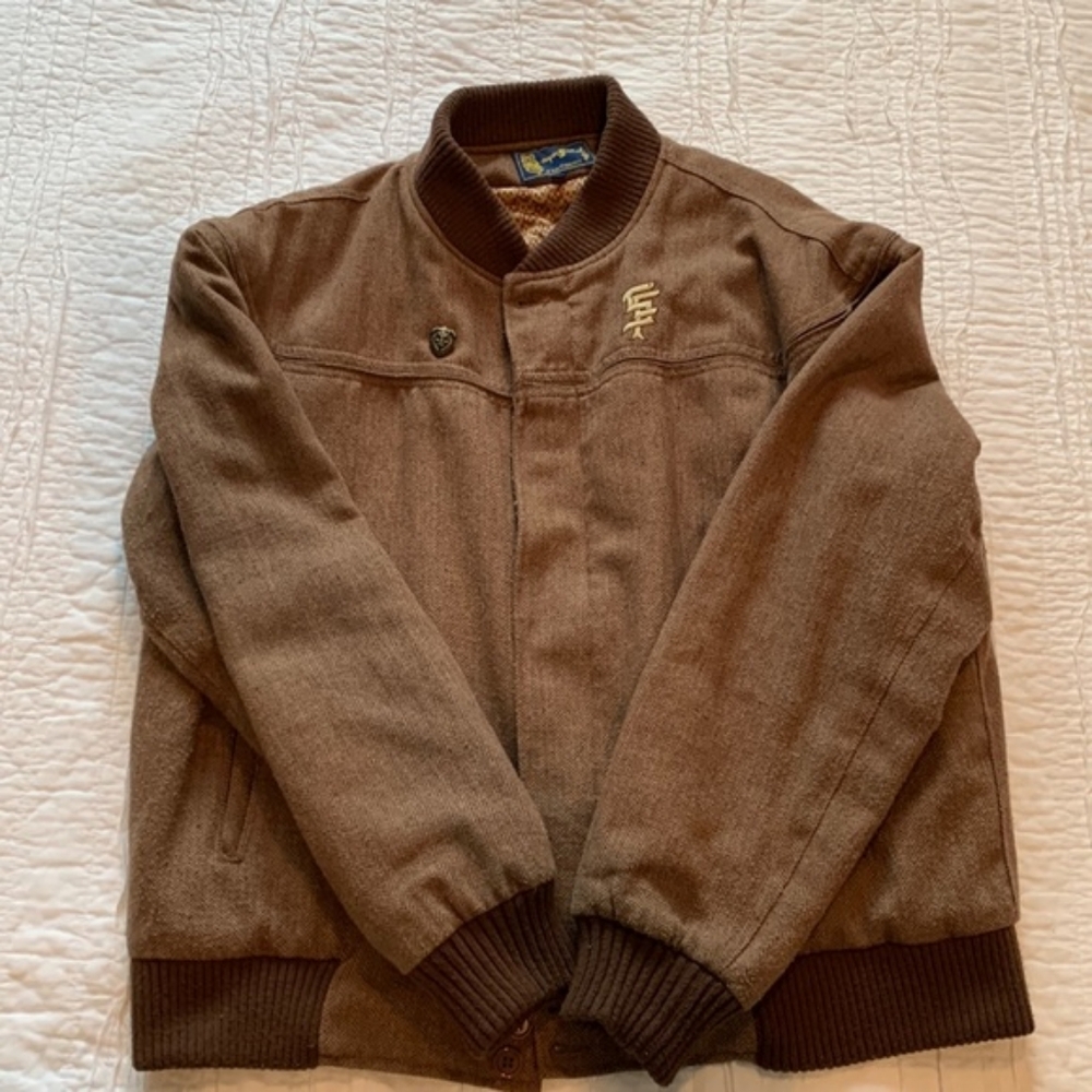 Mens SuperFishal Bomber Winter Jacket Size L RARE FIND